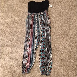 Strapless romper/jumpsuit